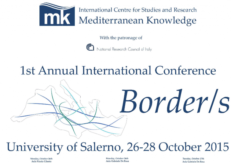 Unisa, Mediterranean Knowledge. Dal 26 al 28 ottobre conferenza internazionale “Border/s”