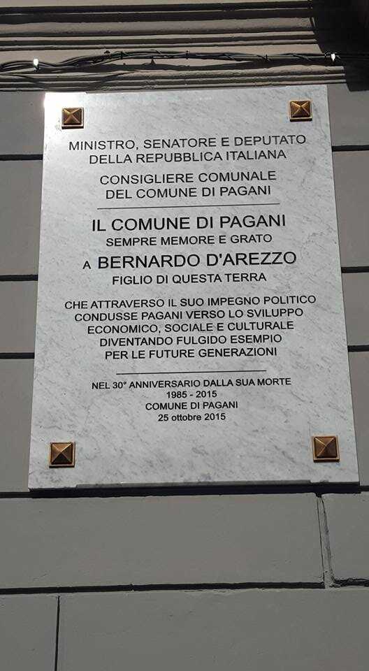 Pagani. Conclusa la commemorazione a D’Arezzo. La soddisfazione del sindaco Bottone