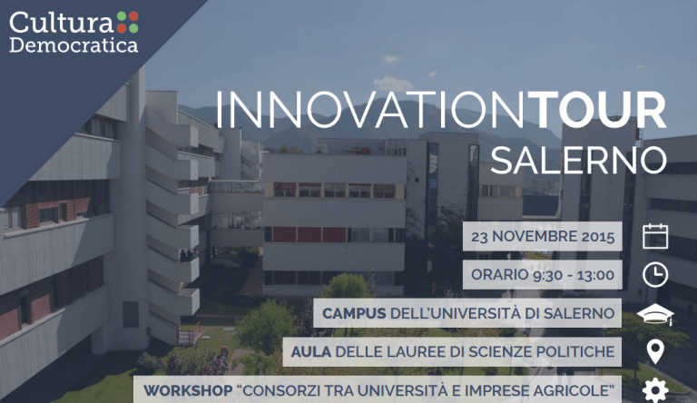 Unisa. Cultura democratica a Salerno per la quarta tappa dell’InnovationTour