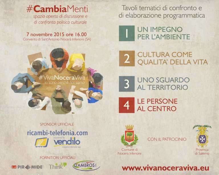 Il 7 novembre parte VivaNoceraViva: l’evento organizzato da CambiaMenti a sostegno del territorio