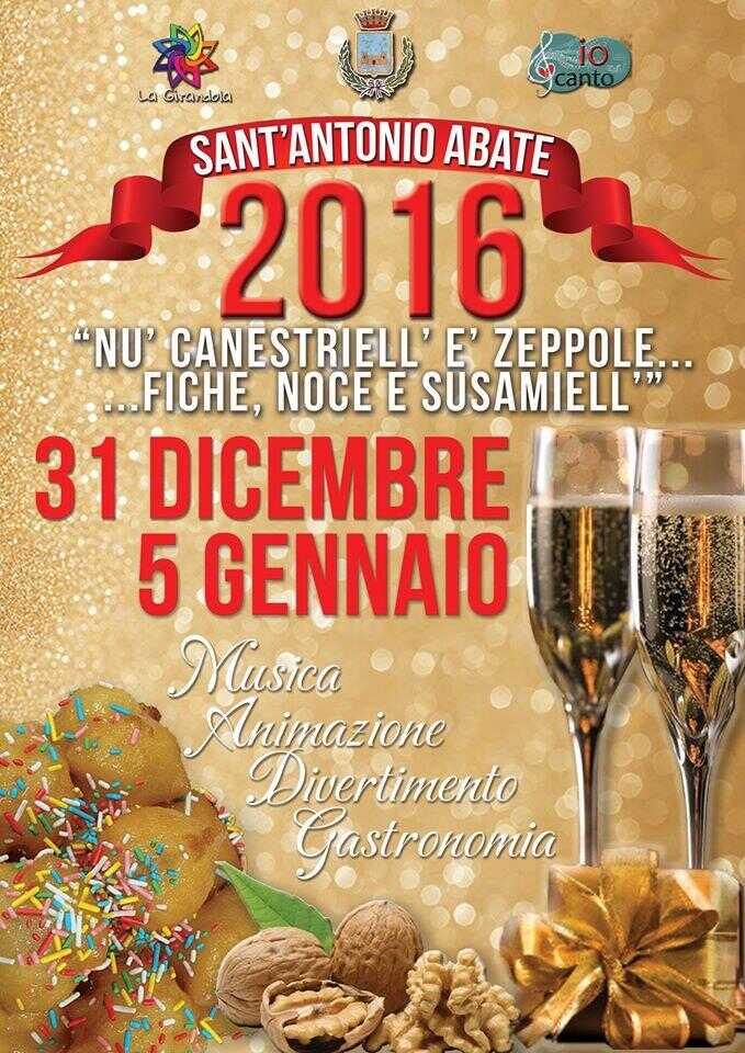 Sant’Antonio Abate: “Le tradizioni in strada: nu canestriell e zeppole, fiche, nuce e susamiell”