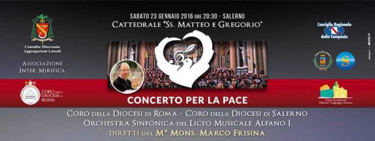 Salerno. “Concerto per la Pace” del Coro della Diocesi di Roma