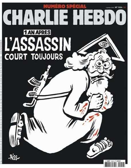 Charlie Hebdo: nuova copertina per l’anniversario della strage
