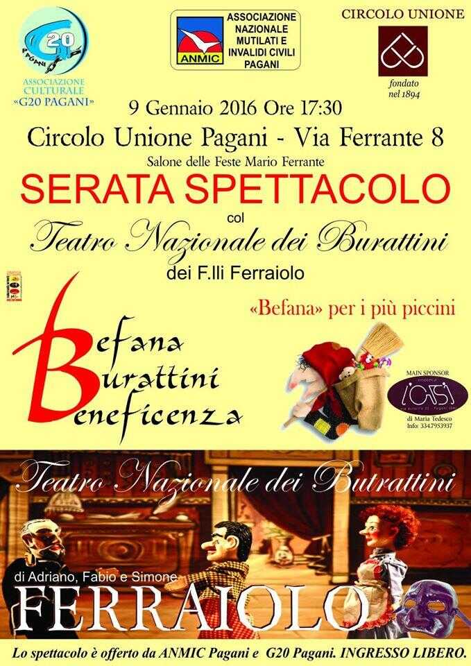 Pagani. Al Circolo Unione lo spettacolo dei fratelli Ferraiolo