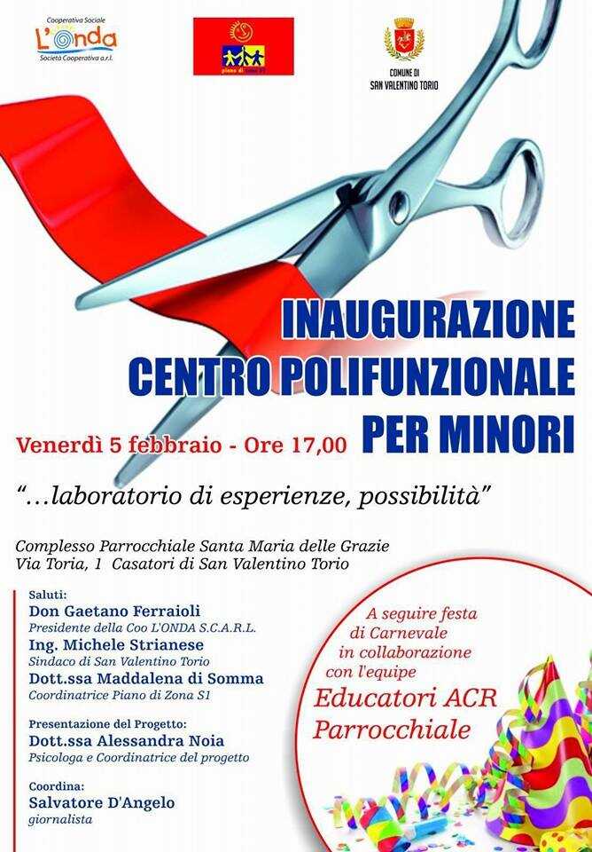 San Valentino Torio. Inaugurazione Centro Polifunzionale per minori