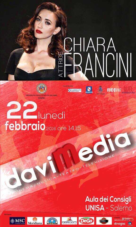 Davimedia. Chiara Francini all’Università degli Studi di Salerno