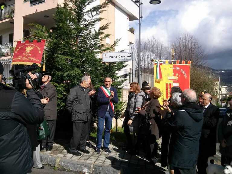 Cerimonia intitolazione strade cittadine a Gaetano Avigliano e Maria Casaburi