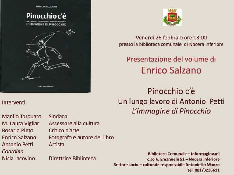 Nocera Inferiore, presentazione del libro “Pinocchio c’è”