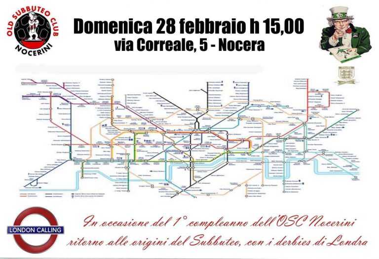 Associazione Nocerini. Torneo di Subbuteo tra Soci dedicato ai Derbies di Londra,