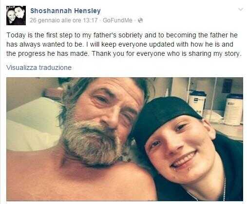 Senzatetto pranza in un fast food e ritrova sua figlia dopo vent’anni