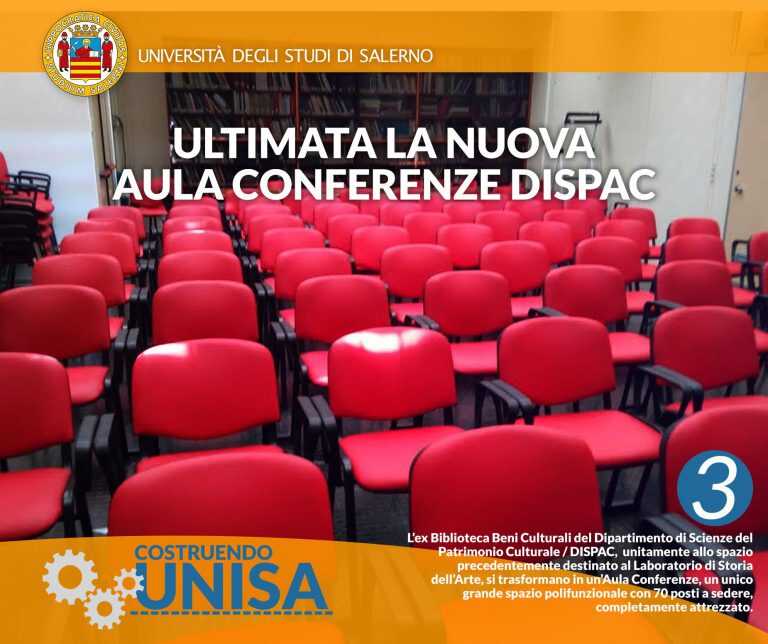 Unisa. Presentazione della nuova Sala Conferenze del Dipartimento DISPAC