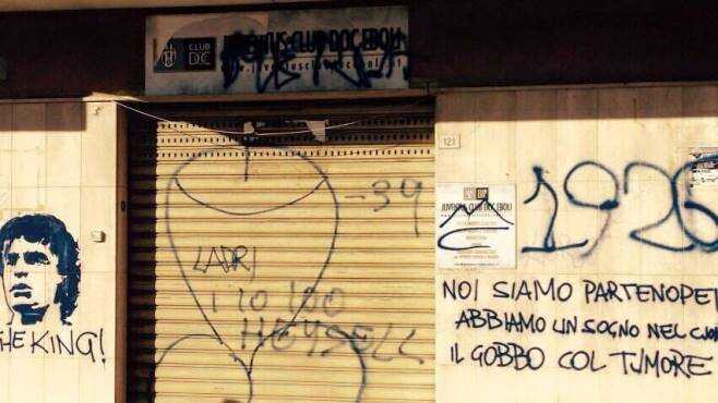 Vandali contro il club della Juve ad Eboli