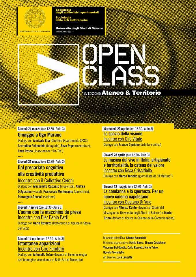 OPEN CLASS (Ateneo & Territorio) – IV edizione