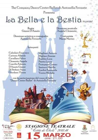 Musical “La Bella e la Bestia” al Cinema Teatro Italia di Eboli