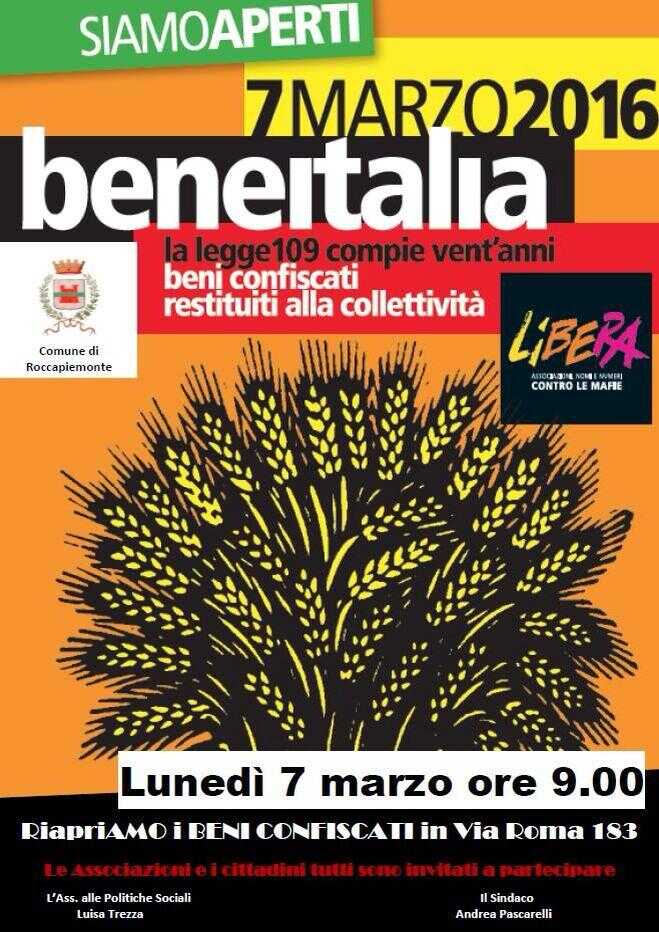 Beni confiscati alla criminalità, le serrande riaprono dopo 31 anni
