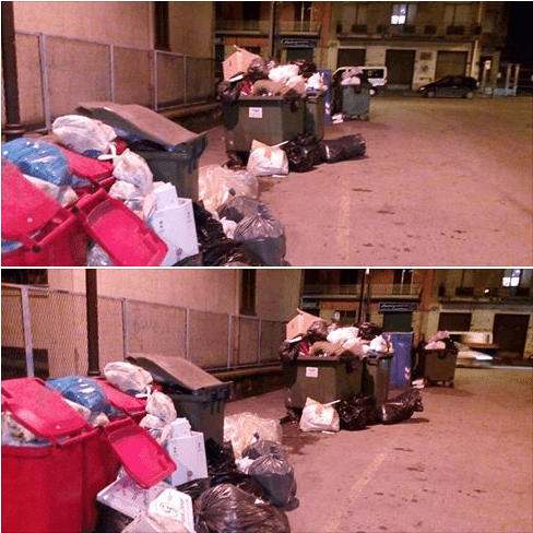 Nocera, cassonetti “stregati”: scompaiono di giorno, riappaiono di sera