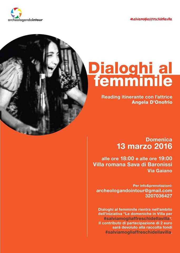 Baronissi: Domeniche in villa per  “dialoghi al Femminile”