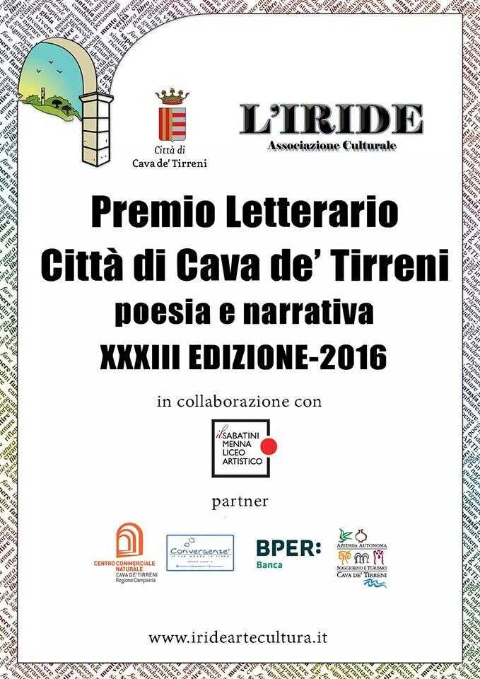 XXXIII edizione del Premio letterario Città di Cava de’ Tirreni