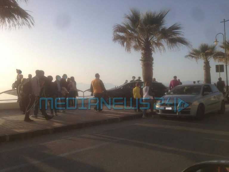 Incidente al Lungomare, auto finisce sul marciapiede