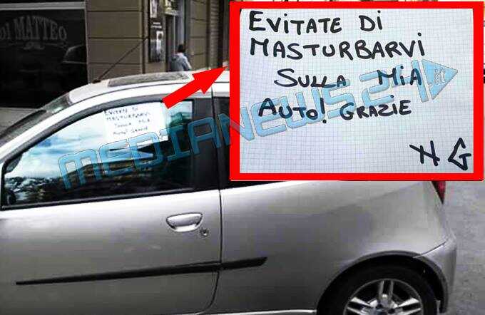 Si masturba su un’auto: la risposta del proprietario
