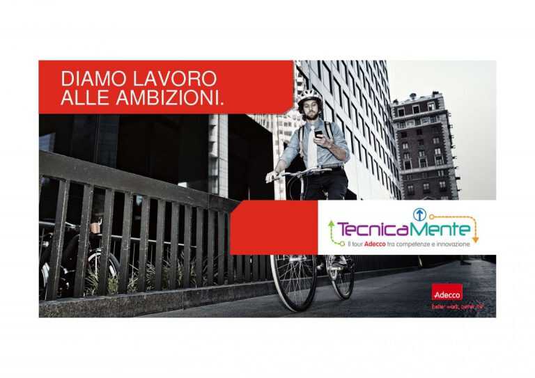 Unisa. TecnicaMente: il tour Adecco tra competenze e innovazione