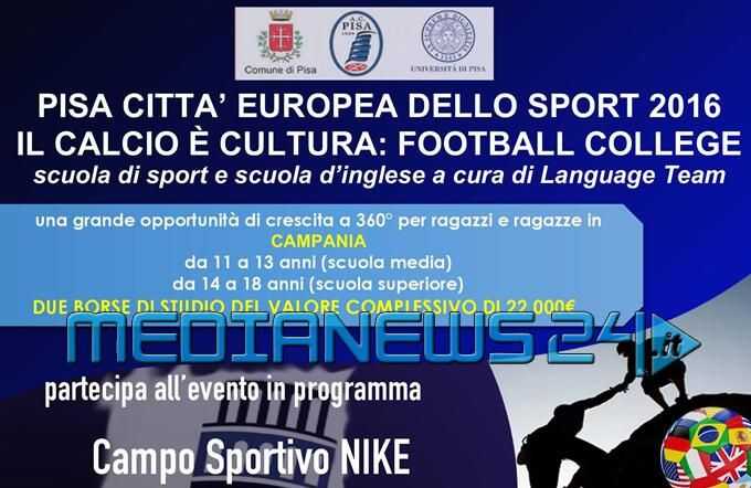 Il Pisa Football College sbarca in provincia di Salerno