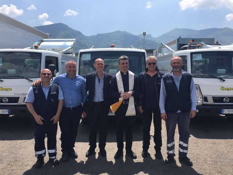 Consorzio di Bacino Sa1, benedetti i nuovi automezzi; spunta però un’importante ipotesi…