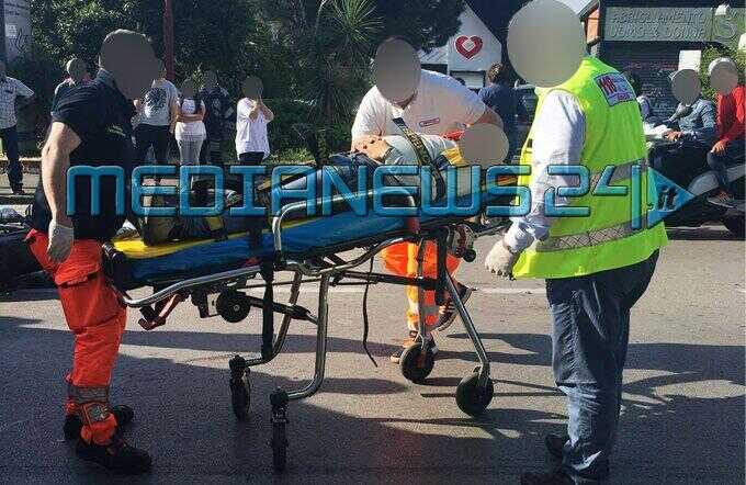 Nocera inferiore: scaraventato fuori strada un motociclista in via Atzori