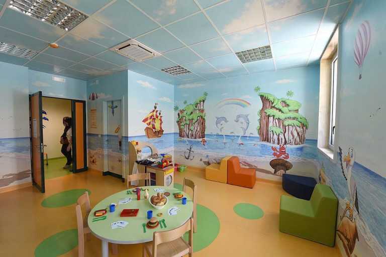 Un reparto di Radioterapia Pediatrica all’ospedale di Salerno