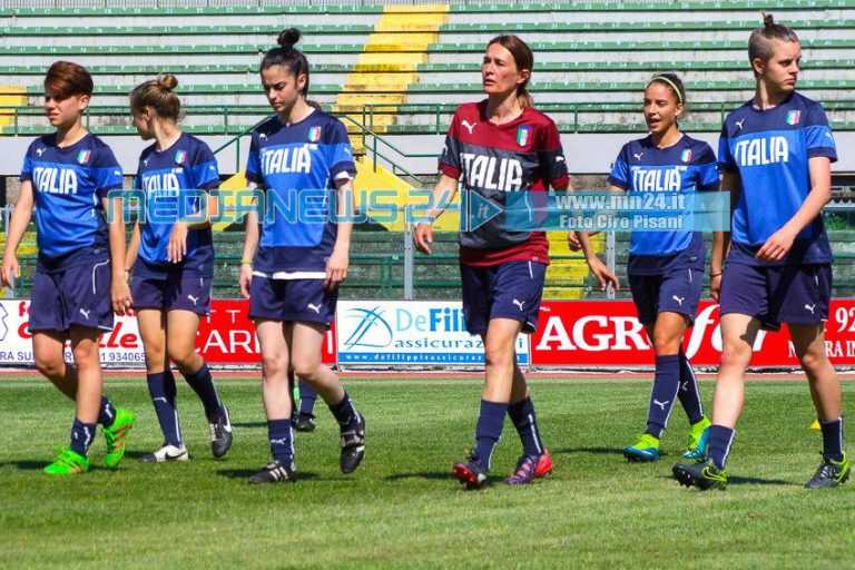 FOTO | La Nazionale femminile U23 in allenamento a Nocera