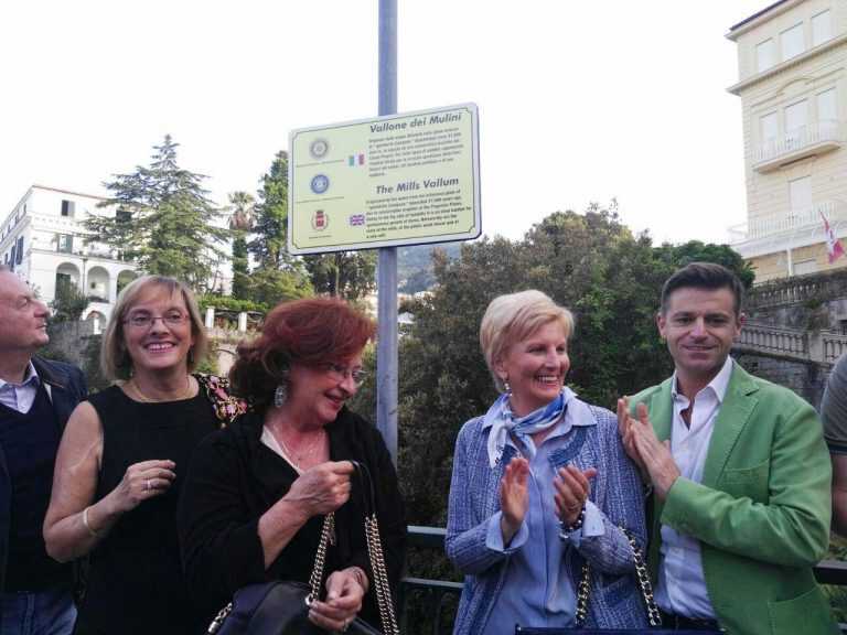 Sorrento. Inaugurata la nuova segnaletica per il Vallone dei Mulini
