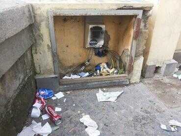 degrado villa comunale tdg