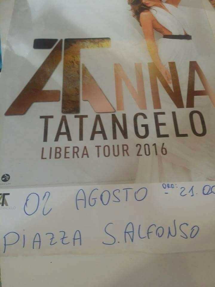 Sant’Alfonso, arriva l’ufficialità: Anna Tatangelo chiuderà i festeggiamenti