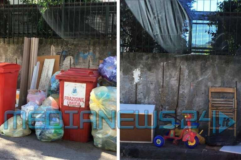 Nocera Superiore, monnezza a cumuli in via Europa