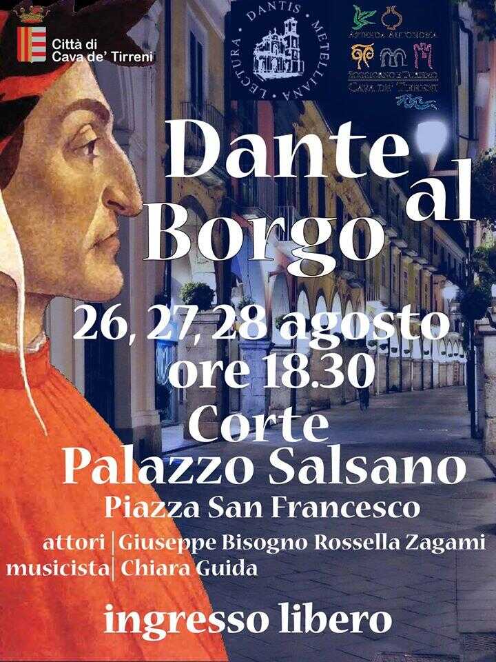 “Dante al borgo” in scena a Cava de’ Tirreni