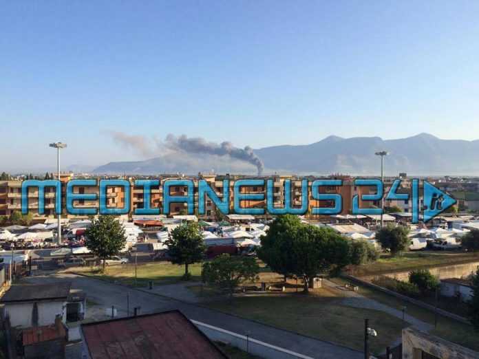 26 agosto San Valentino fiamme viste da Pagani