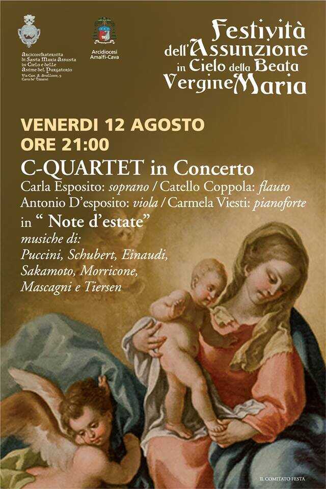 Questa sera C-Quartet in concerto a Cava de’ Tirreni