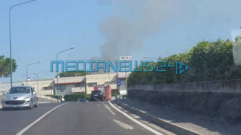 Incendio a Torre Del Greco: prende fuoco la pineta nei pressi dell’ospedale Maresca