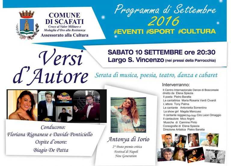 Scafati, successo per la kermesse “Versi d’Autore”