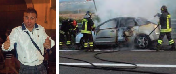 auto uomo cadavere campagna