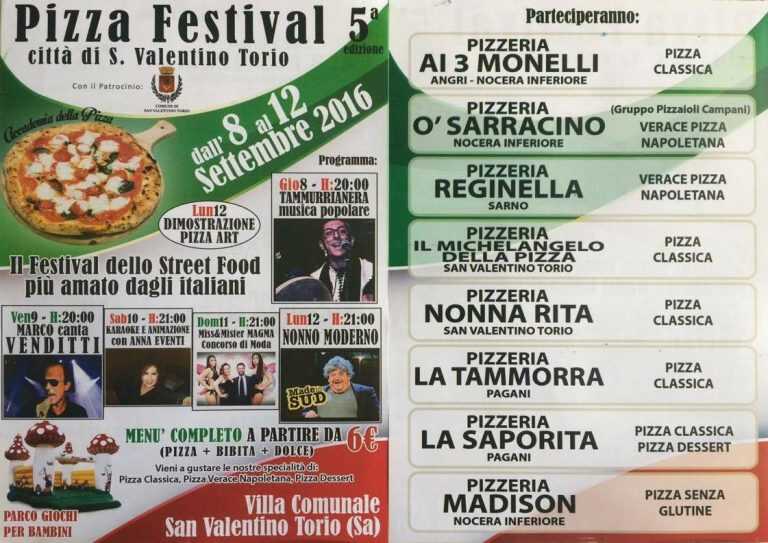 San Valentino, tutto pronto per il “Pizza Festival”