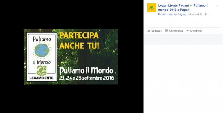 Pagani, Legambiente, alla Collodi “Puliamo il mondo 2016”