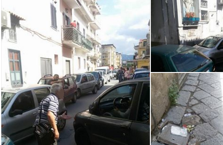 Pagani, viabilità: caos in via Califano e via San Francesco