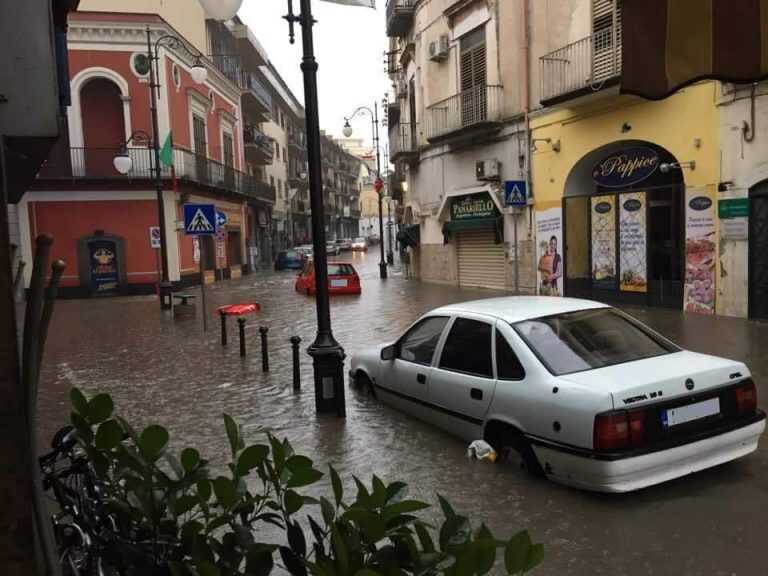 Maltempo, a Scafati, Angri e San Valentino Torio i danni maggiori