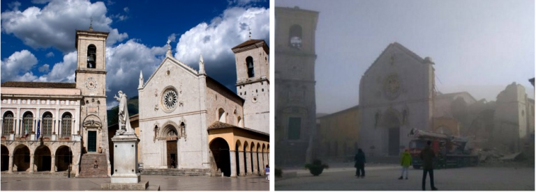 Terremoto, crolla la Basilica di San Benedetto a Norcia