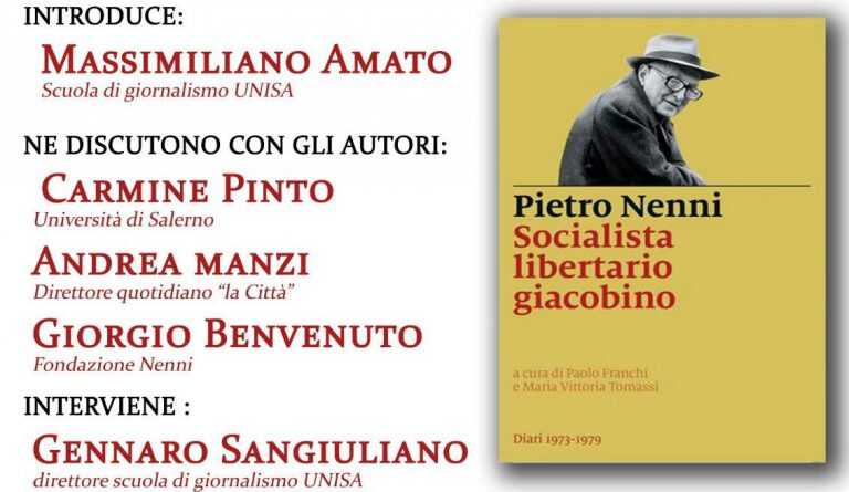 Unisa: presentazione del volume su Pietro Nenni