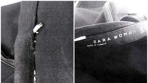 Zara, topo nella cucitura del vestito. Denunciata l’azienda