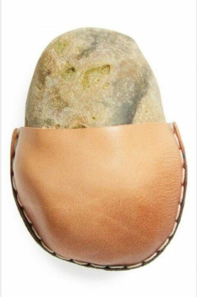 Sasso in custodia di pelle a 85$: va a ruba nei negozi