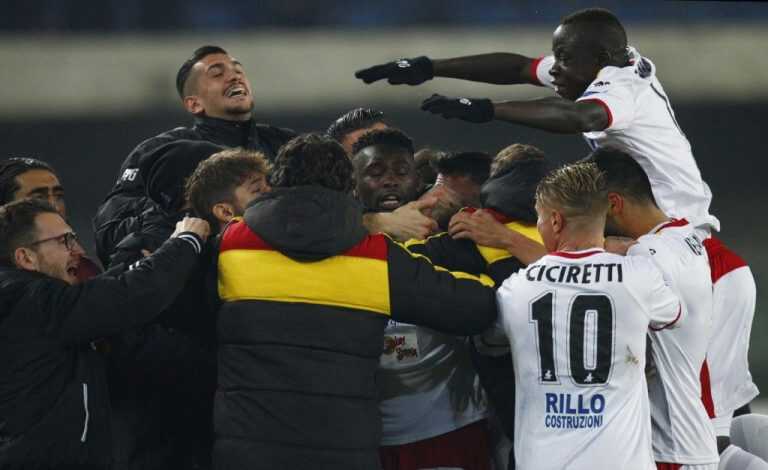 Benevento, Cissé-Lucioni gol ma non basta: pari a Verona