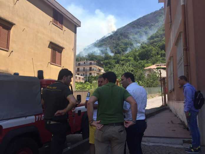 incendio citola nocera superiore sindaco